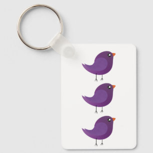 Llavero Niños adorables pájaros