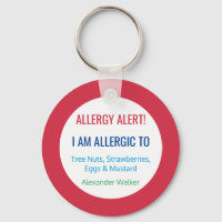 Niños Alertan Alergia Alérgica Personalizada A