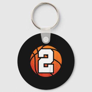 Llavero Niños Baloncesto Cumpleaños número 2 para Ol de do
