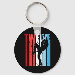 Llavero Niños Chico Kickboxing 12 Cumpleaños Kickboxer Coo