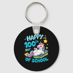 Llavero Niños De 100 Días De Costuma Escolar Niños Maestro