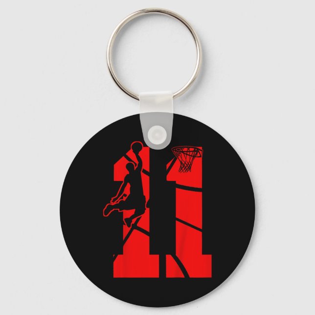 Llavero Niños de 11 años de edad Fiesta de Cumpleaños 11 d (Anverso)