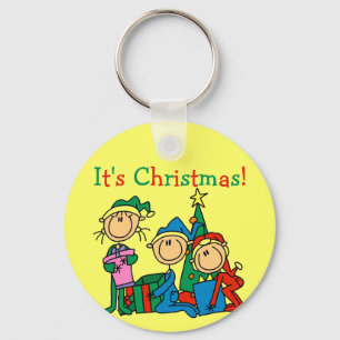 Llavero Niños de la figura del palo Son camisetas y regalo