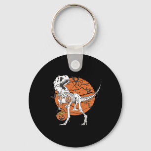 Llavero Niños Dinosaurio Skeleton T Rex Scary Pumpkin Moon
