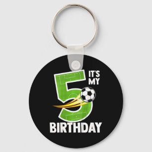 Llavero Niños Es Mi Cumpleaños Número 5 Niño Fútbol Ll 5 A