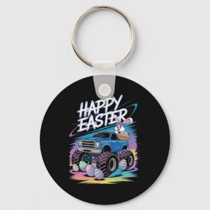 Llavero Niños Feliz Monstruo de Pascua Camión Pascua Huevo