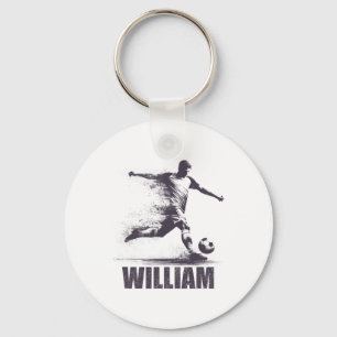 Llavero Niños Fútbol William Nombre Personalizado Primero