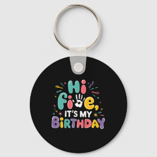 Llavero Niños Hola Cinco Es Mi Cumpleaños Quinta Fiesta de