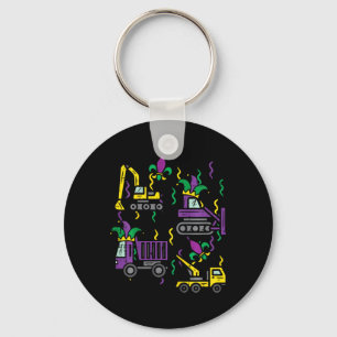 Llavero Niños Mardi Gras Construcción Camión Cute Vehículo