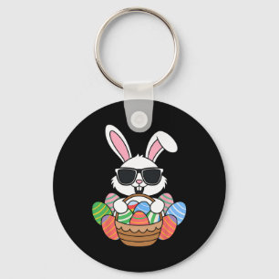 Llavero Niños Niñas Bebés Conejo de Pascua Huevo Hu