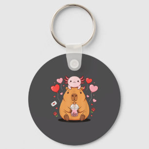 Llavero Niños Niñas Té de Burbujas Cuy Axolote Kawaii Lind
