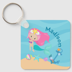Llavero Niños Personalizados Chicas de la playa de la sire