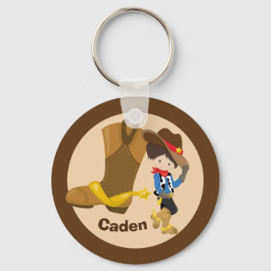 Llavero Niños Personalizados Monograma Rodeo occidental sa