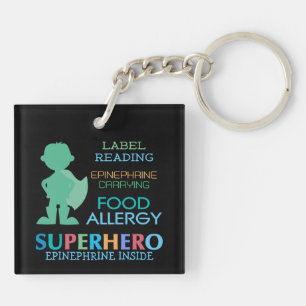 Llavero Niños personalizados super héroe del muchacho de