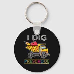 Llavero Niños que Excavan Preescolar Camión Escuela Maestr