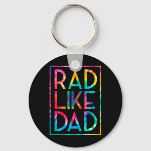 Llavero Niños Rad Como Papá Tie Dye Divertido Día del Padr