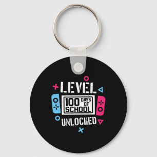 Llavero Nivel 100 Días De La Escuela Juego De Video Jugado