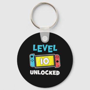 Llavero Nivel 10 Jugador desbloqueado 10.º regalo de cumpl