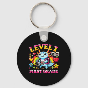 Llavero Nivel 1 Gamer de Primer Grado Axolotl Videojuego C