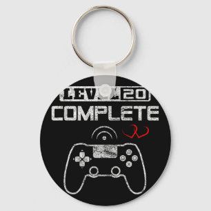 Llavero Nivel 20 20º Aniversario Boda Mujeres M