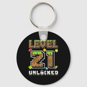 Llavero Nivel 21 Desbloqueado Cumpleaños 21 Años Cumpleaño
