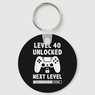 Llavero Nivel 40 desbloqueado Cumpleaños 40 videojuego ret