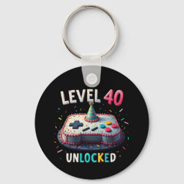 Llavero Nivel 40 Estilo de juego desbloqueado 40 cumpleaño