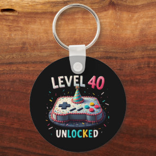 Llavero Nivel 40 Estilo de juego desbloqueado 40 cumpleaño