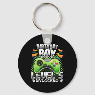 Llavero Nivel 5 Desbloqueado Videojuego Cumpleaños 5 GIF p