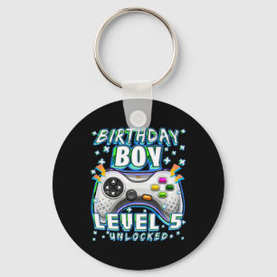Llavero Nivel 5 Desbloqueado Videojuego Cumpleaños 5 Jugad