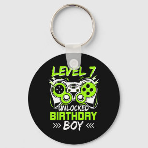 Llavero Nivel 7 Desbloqueado Niños Cumpleaños 7 Vintage Vi