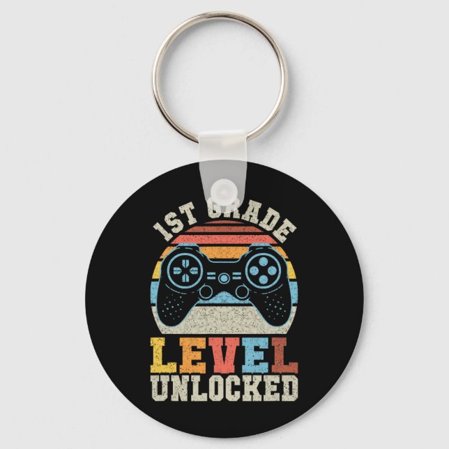 Llavero Nivel desbloqueado jugador primer día de la escuel (Anverso)