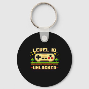 Llavero Nivel divertido 10 desbloqueado videojuego cumplea