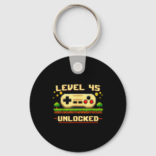 Llavero Nivel divertido 45 desbloqueado videojuego cumplea