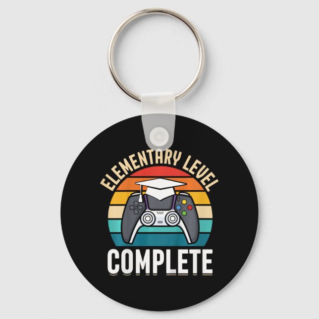 Llavero Nivel Elemental Completa Gamer Cl De Graduado 2024 (Anverso)