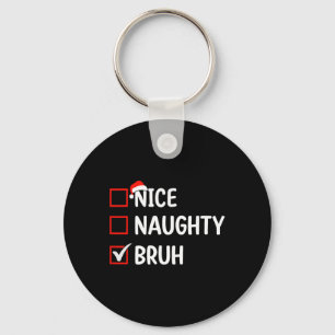 Llavero Niza Navidades Bruh Lista Mujeres Hombres Niños Xm