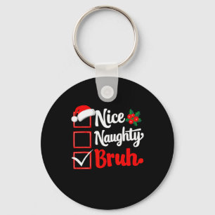 Llavero Niza traviesa Navidades Bruh lista graciosa de nav