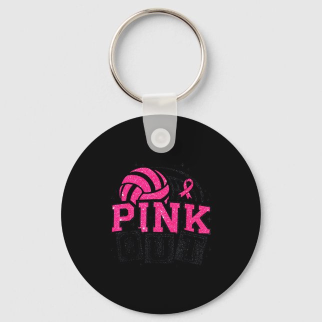 Llavero Nk Out Volleyball Breast Cancer Awareness Suprt Ri (Anverso)