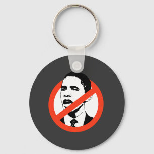 Llavero No a las camisetas de Obama/Anti-Obama