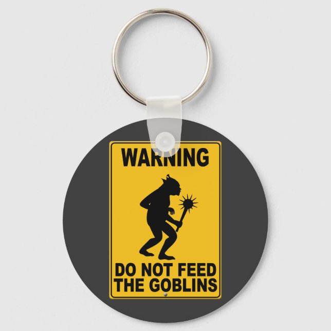 Llavero No alimente a los Goblins (Anverso)