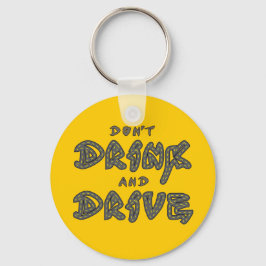 Llavero No bebas y conduzca la cadena de teclas