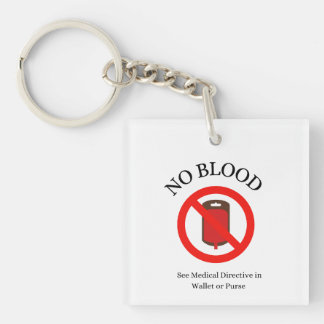 Llavero "No blood" keychains