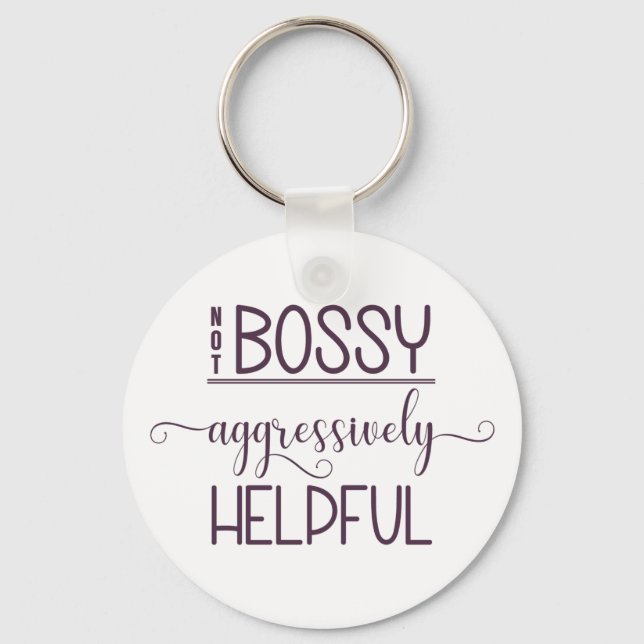 Llavero No Bossy agresivamente útil (Anverso)
