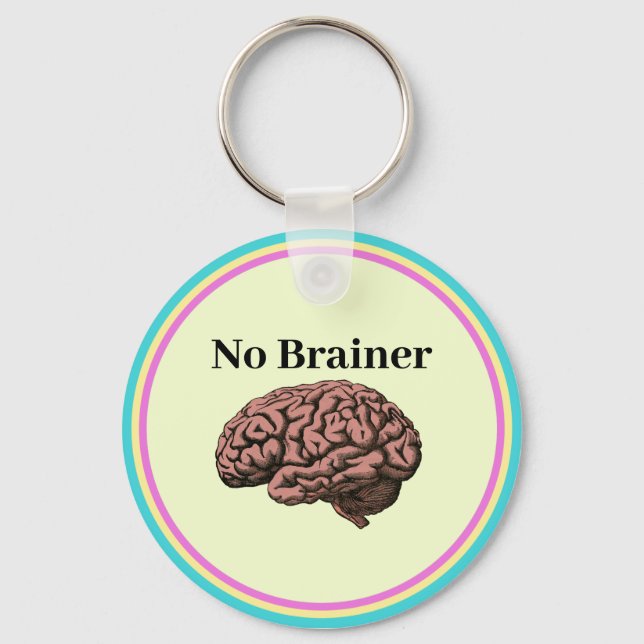 Llavero No Brainer Keychain (Anverso)