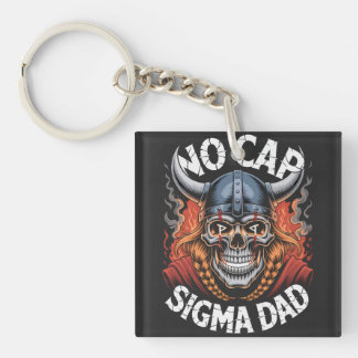 Llavero No Cap Sigma Dad Viking Skull Tee for Fathers
