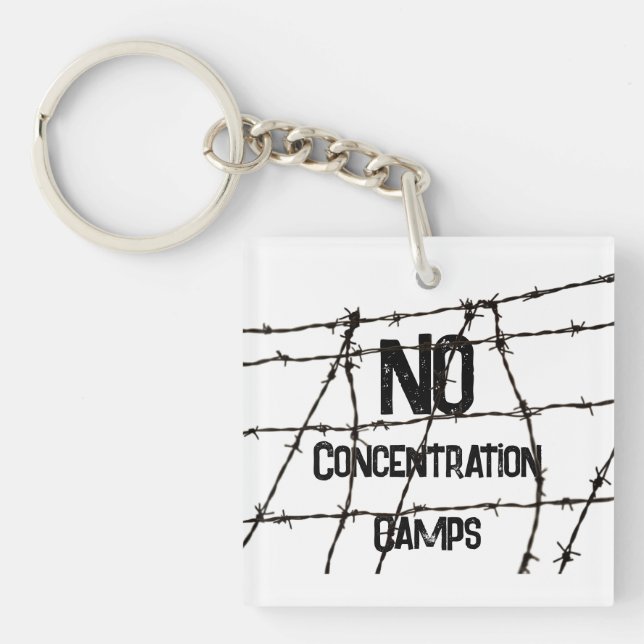 Llavero No Concentration Camps Keychain (Frente)