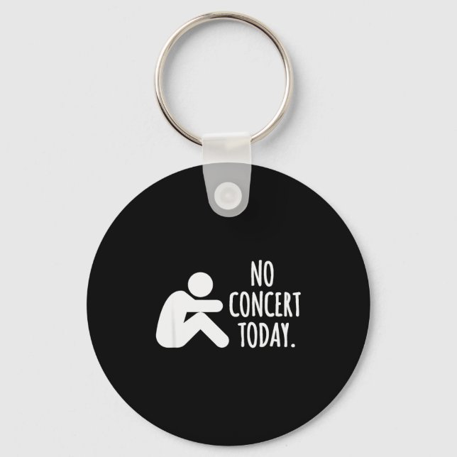 Llavero No Concert Today Sad Stick Figure Music Concert Lo (Anverso)