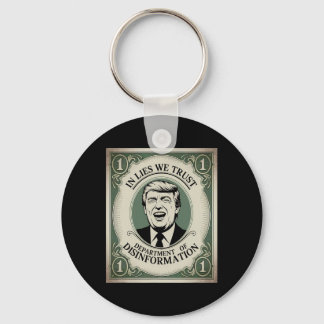 Llavero “no confíes en Nadie” - Trump Billete Parodia _1 