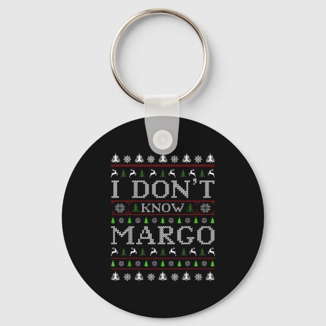Llavero No Conozco Margo Funny Navidad Suéter Feo St (Anverso)