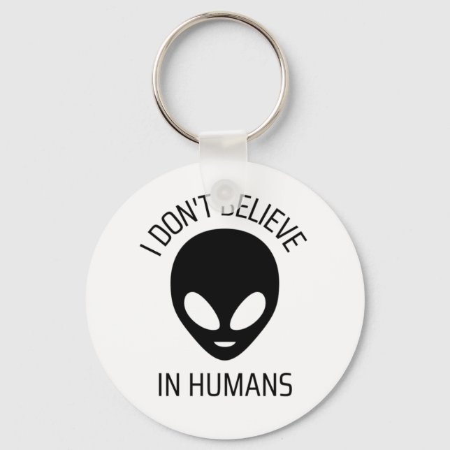 Llavero No creo en los humanos (Anverso)